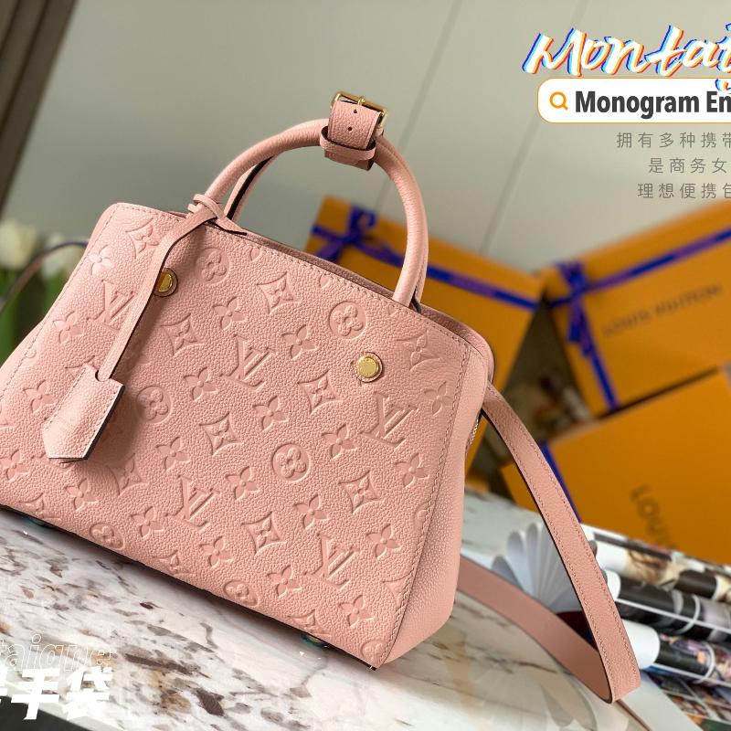 LV Handbags Tote Bags M41053 Small Full Skin Embossed Cherry Blossom Powder